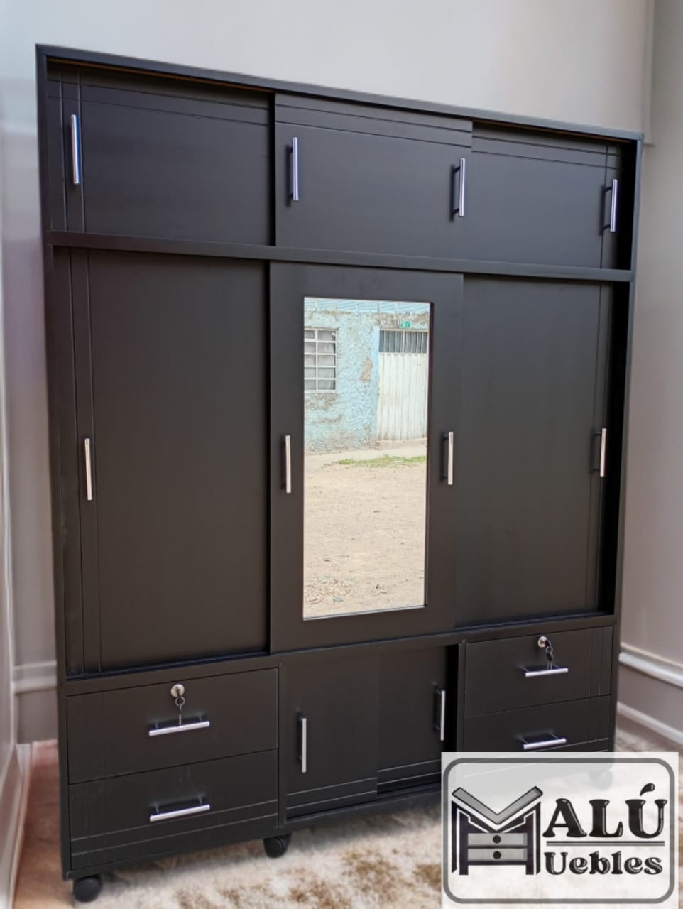 CLÓSET 3 CUEPOS NEGRO