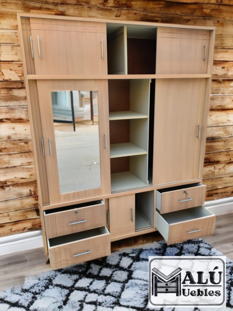 CLÓSET 3 CUERPOS BEIGE