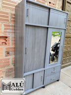 CLÓSET 2 CUERPOS GRIS