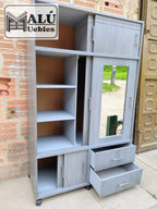 CLÓSET 2 CUERPOS GRIS